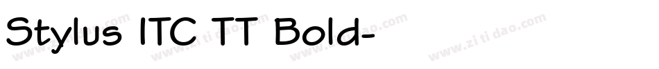 Stylus ITC TT Bold字体转换